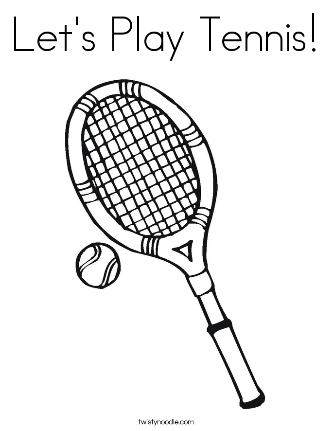685x886 Tennis Coloring Page