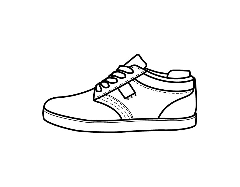 810x630 Unique Shoe Coloring Page Logo And Design Ideas