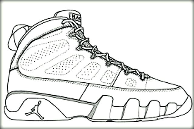 640x426 Coloring Pages Of Shoes Sneakers Coloring Pages Pictures