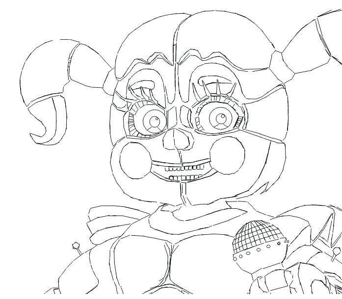 697x610 Circus Coloring Pages Circus Baby Coloring Page