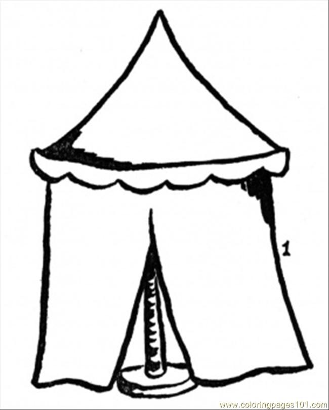 650x809 Tent Number Coloring Page