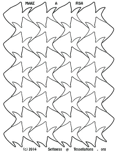 400x518 Mc Escher Tessellations Coloring Pages Coloring Pages Template