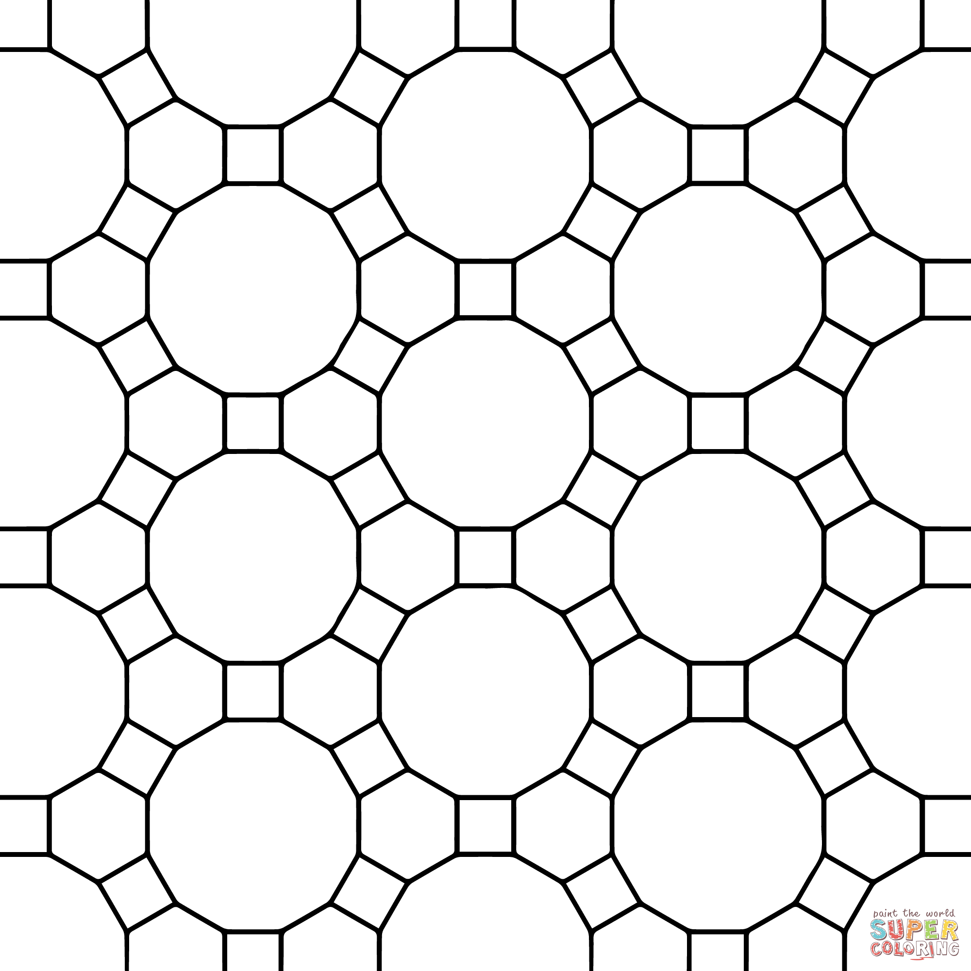 2000x2000 Tessellation Free Coloring Pages On Art Coloring Pages