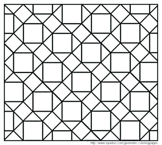 520x464 Tessellations Coloring Pages Best Tessellation Coloring Sheets