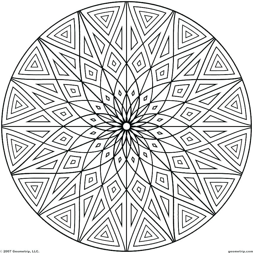 863x863 Tessellations Coloring Pages Tessellations Coloring Pages Free