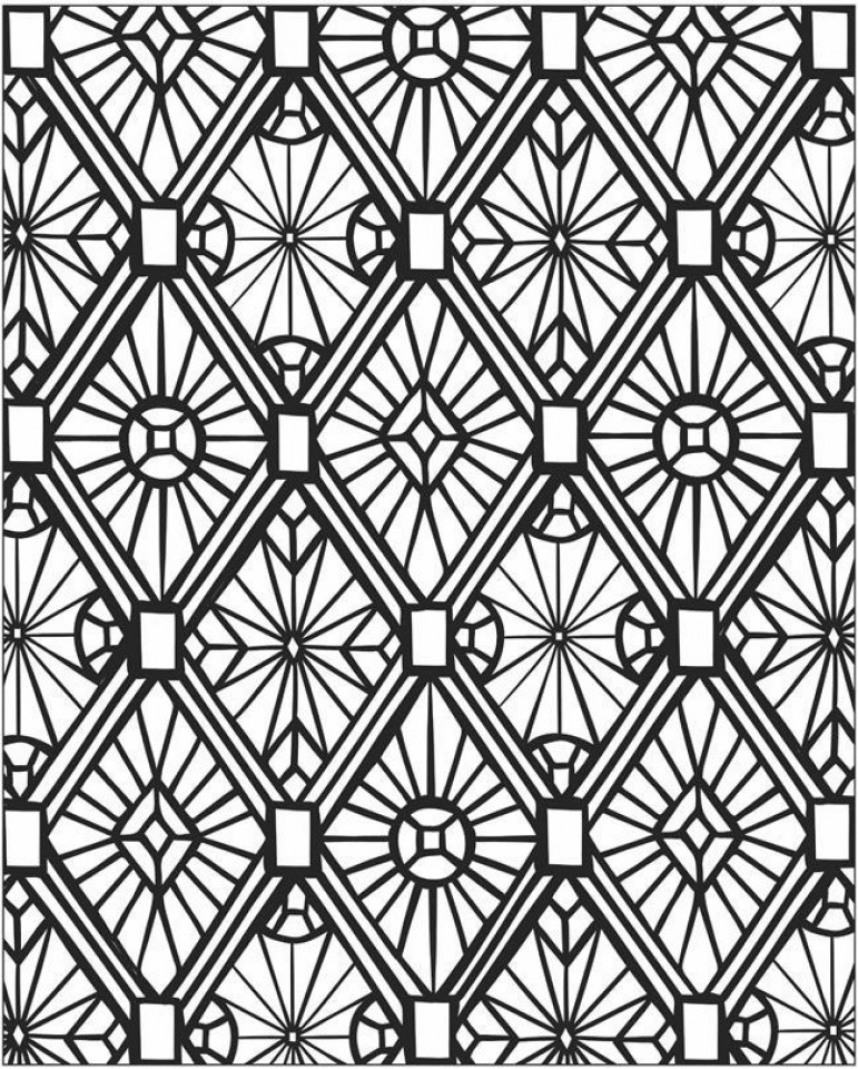 771x960 Mesmerizing Tessellation Coloring Pages For Print With Free