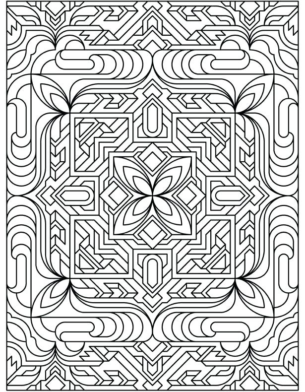 615x790 Tessellation Coloring Tessellations Coloring Pages Free