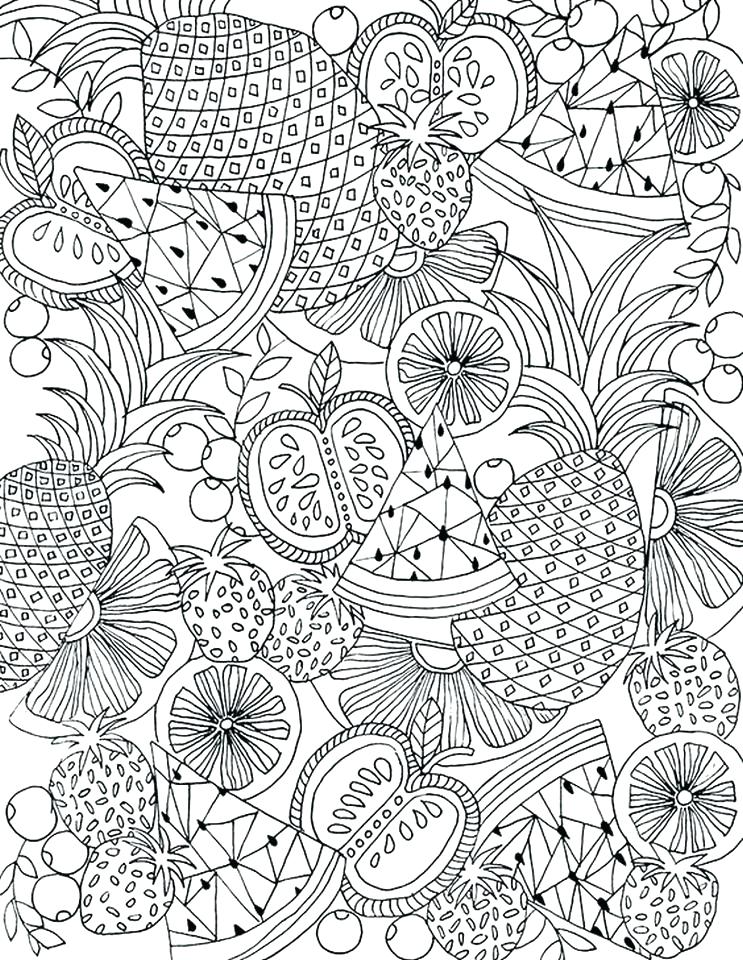 743x960 Tessellations Coloring Pages