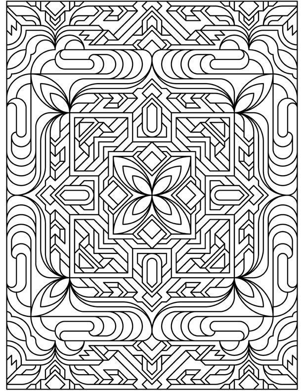 615x790 Tessellation Coloring Pages Printable Colouring Book