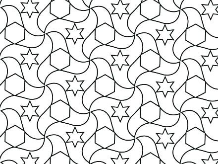 440x330 Tessellation Coloring Pages Tessellations Coloring Pages X