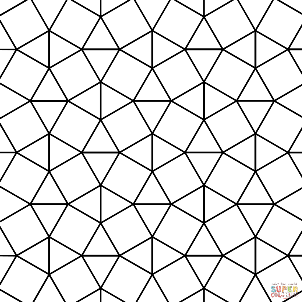 1024x1024 Tessellation Coloring Sheets Free Pages Printable Mc Escher
