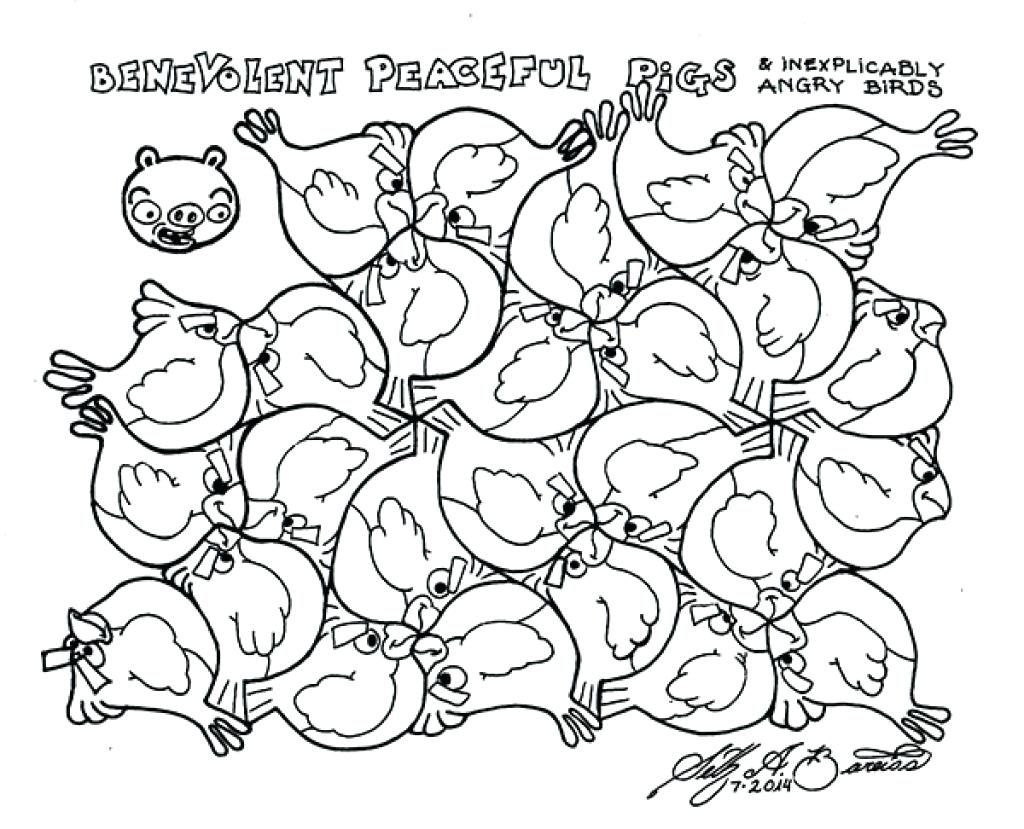 1024x829 Coloring Page Tessellation Coloring Pages Free Printable