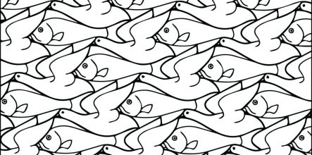 443x220 Free Tessellation Coloring Pages Printable Design And Ideas