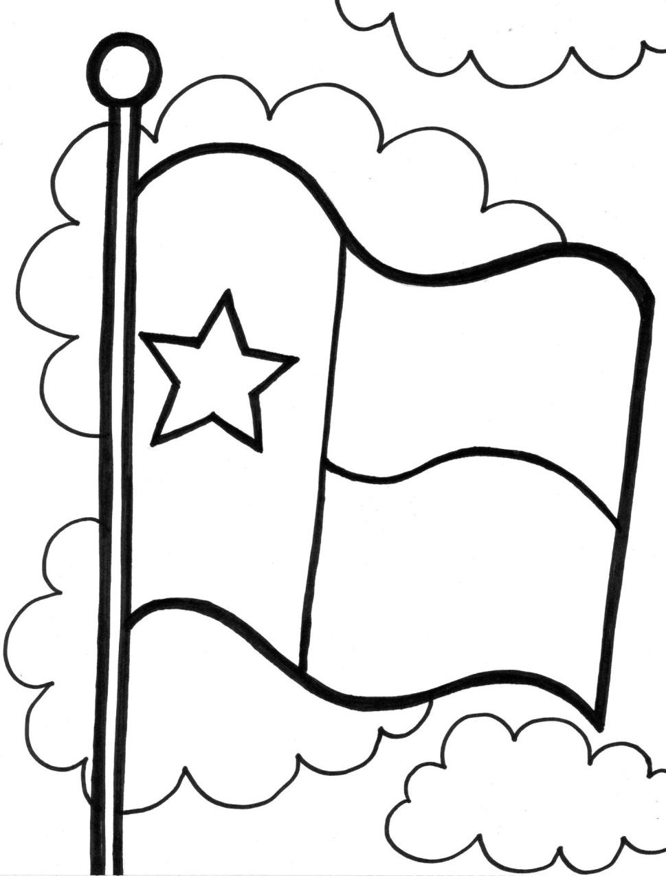 969x1274 Texas Flag Coloring Pages Page Amazing