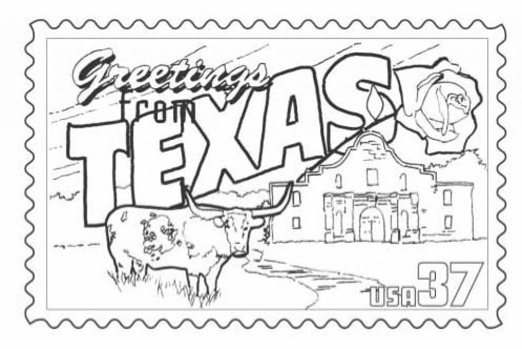 1024x684 Texas Coloring Pages The Incredible Texas Symbols Coloring Pages