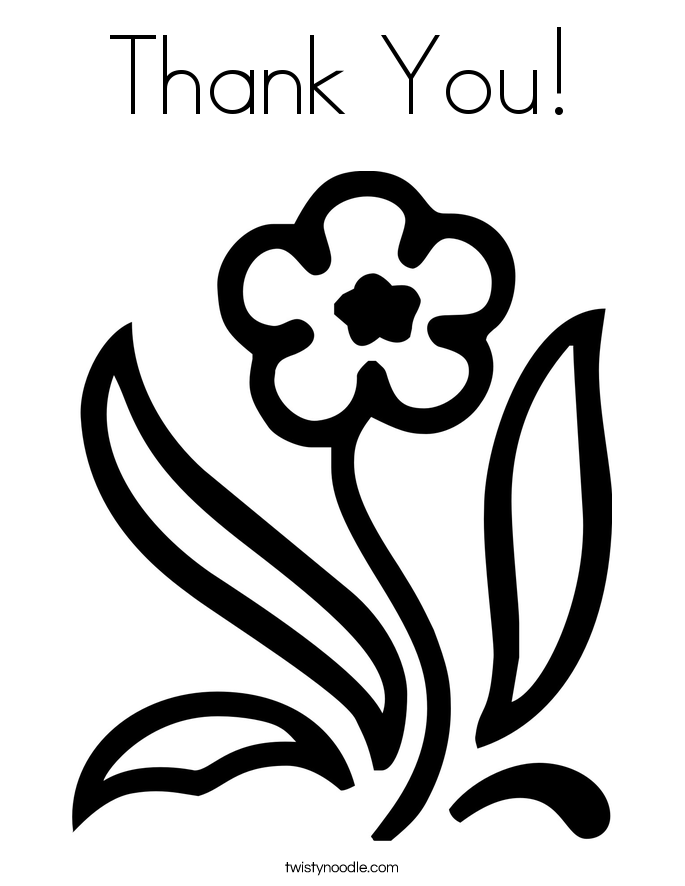 685x886 Thank You Coloring Page