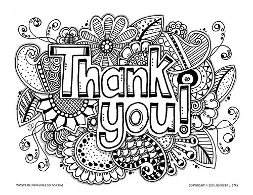 500x386 Free Thank You Coloring Page Adult Coloring, Free And Coloring Books