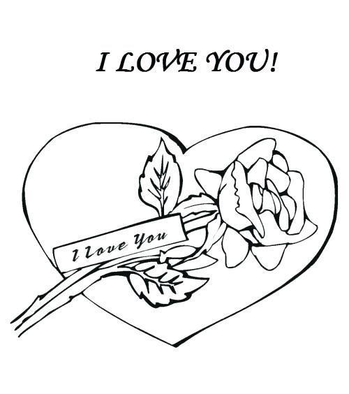 500x564 I Love You Mommy Coloring Pages