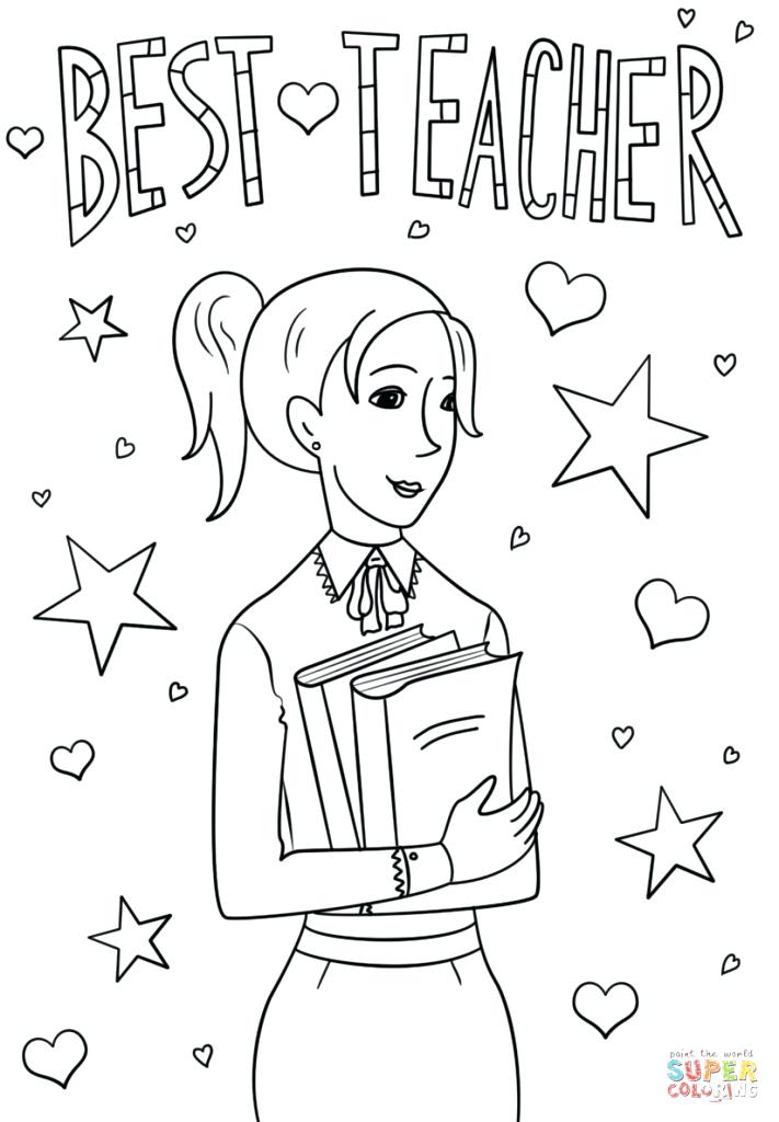 711x1024 Thank You Teacher Coloring Page With Coloring Sheets For Teacher