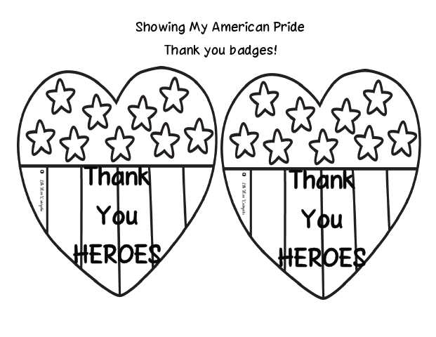 621x480 Veterans Day Thank You Coloring Page