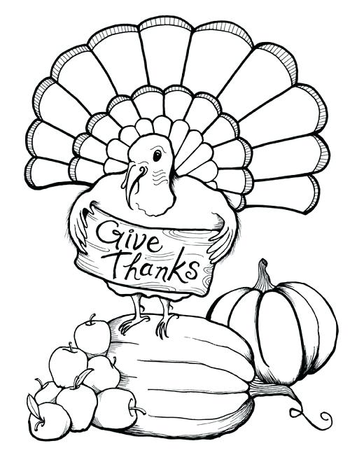 510x660 Give Thanks Coloring Page