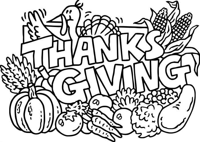700x499 Thanksgiving Coloring Pages For Kids