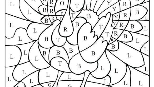 585x329 Free Thanksgiving Coloring Pages Interesting Turkey Color