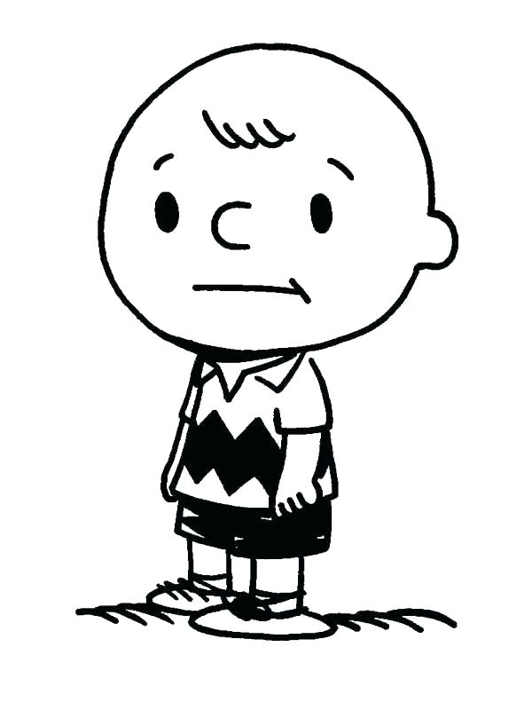 600x800 Charlie Brown Coloring Page