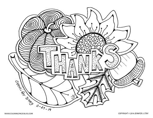 500x386 Thanksgiving Coloring Page For Adults Printable Coloring Pages