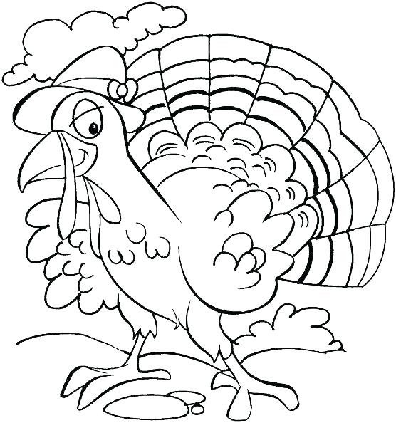 556x594 Turkey Coloring Pages For Kids Free Printable Thanksgiving