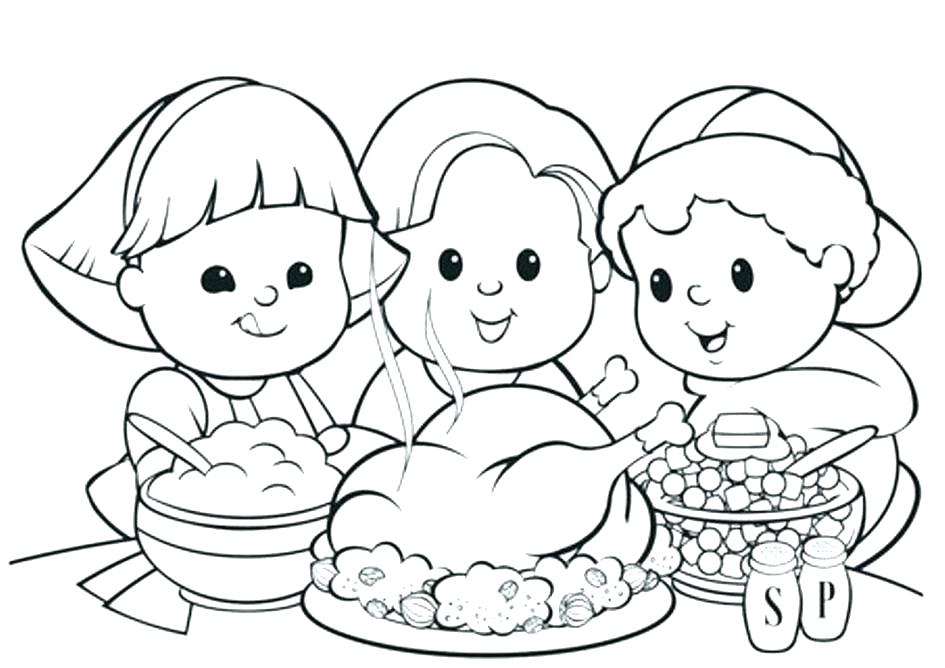 945x668 Thanksgiving Coloring Pages For Kindergarten Turkey Coloring Pages