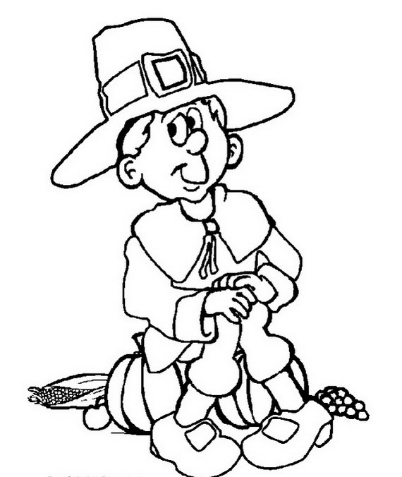 570x676 Thanksgiving Coloring Pages For Kids
