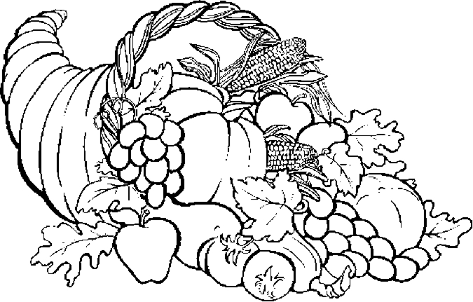 675x431 Thanksgiving Cornucopia Coloring Pages Printables