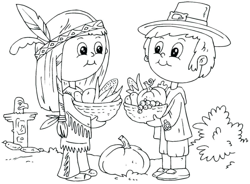 945x695 Thanksgiving Feast Coloring Pages Thanksgiving Dinner Coloring