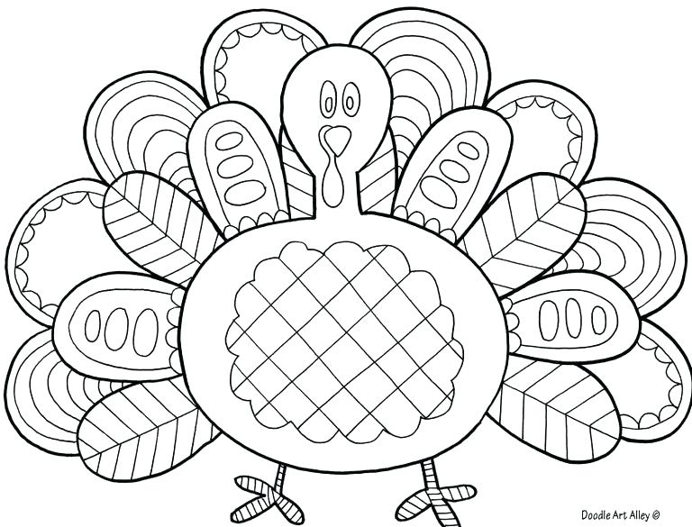 768x585 Thanksgiving Turkey Coloring Pages
