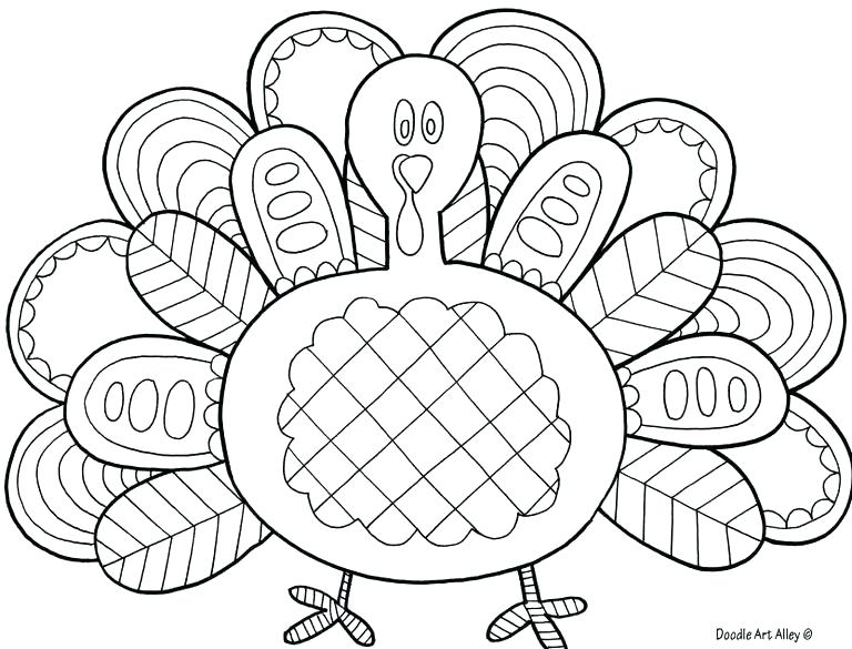 768x585 Free Printable Turkey Coloring Pages Coloring Pages