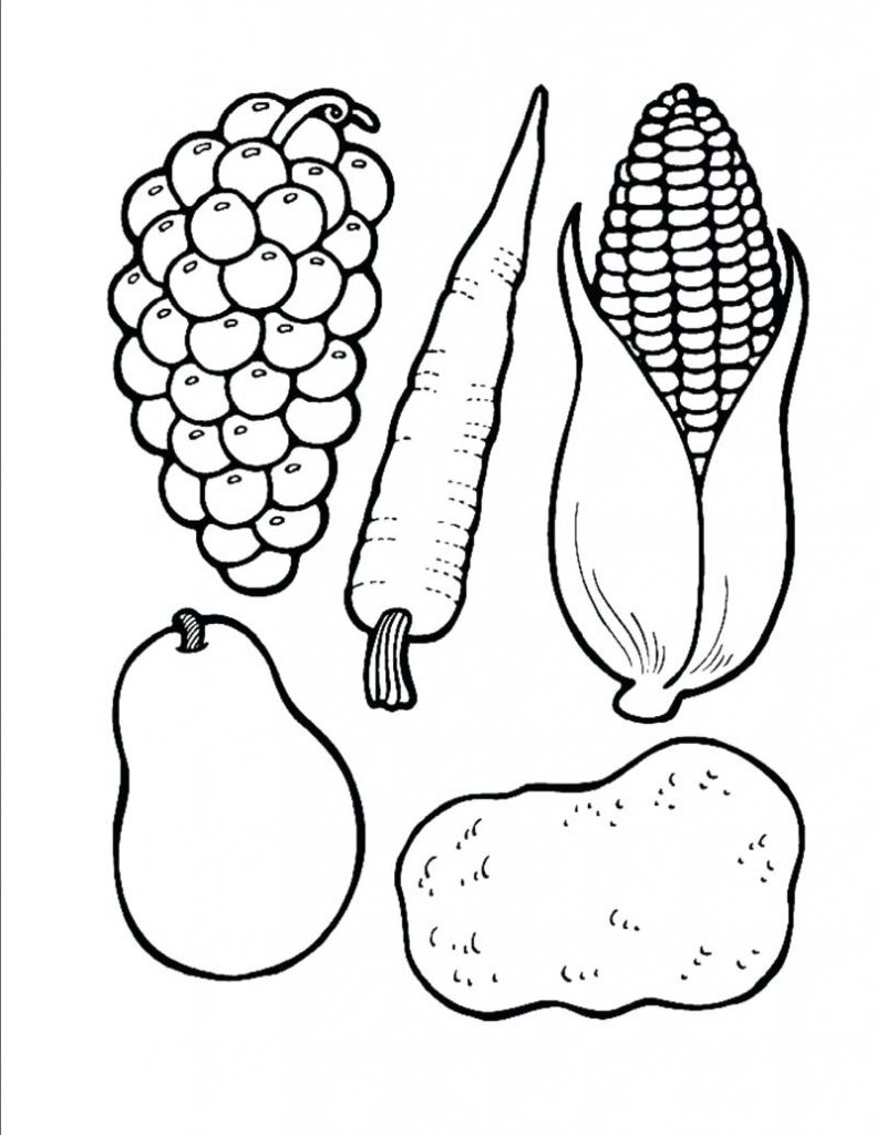 791x1024 Thanksgiving Food Coloring Pages