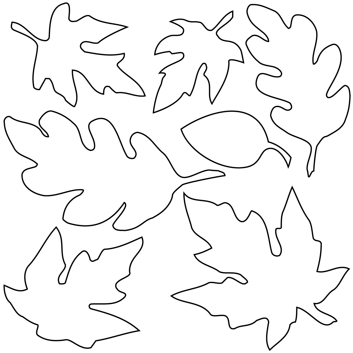 1200x1200 Promising Coloring Pages Of Leaves Free Printa