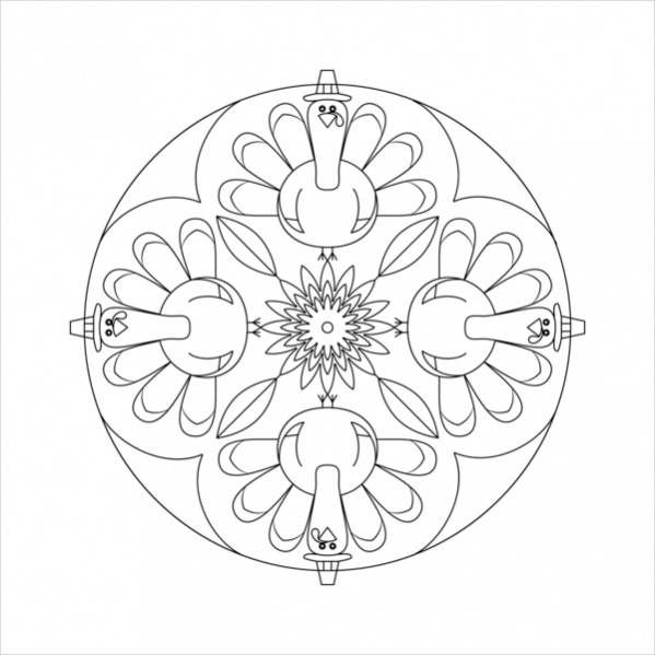 599x599 Lovely Thanksgiving Mandala Coloring Pages Reviews Diy Coloring Page