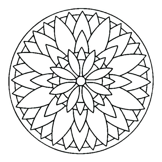 570x570 Coloring Thanksgiving Mandala Coloring Pages Art Simple Therapy