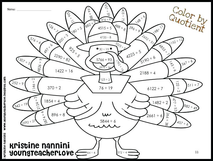 734x554 Third Grade Coloring Pages Thanksgiving Math Coloring Sheet