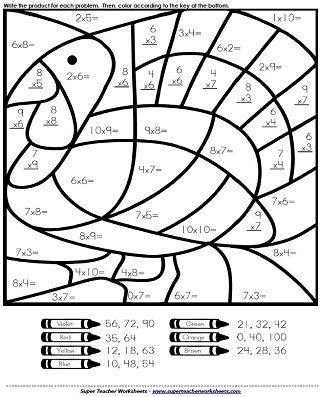 321x397 Turkey Math Mystery Pictures On Super Teacher Worksheets