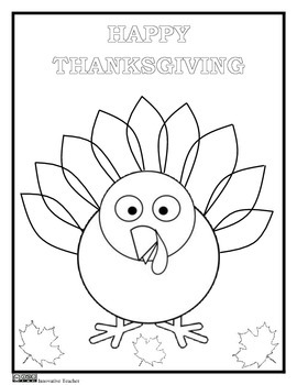 270x350 Thanksgiving Coloring Page {freebie}