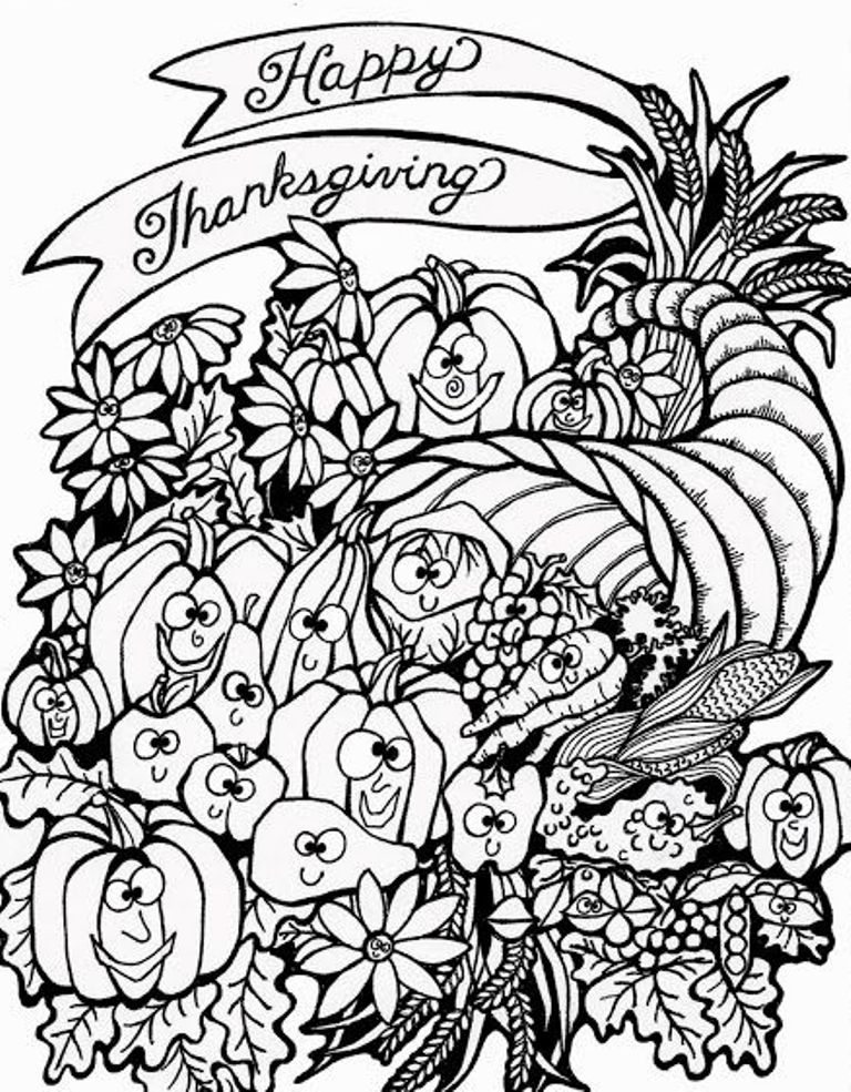 768x985 Harvest Coloring Pages Printables