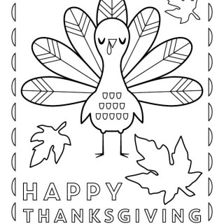 320x320 Thanksgiving Themed Coloring Pages Festival Collections