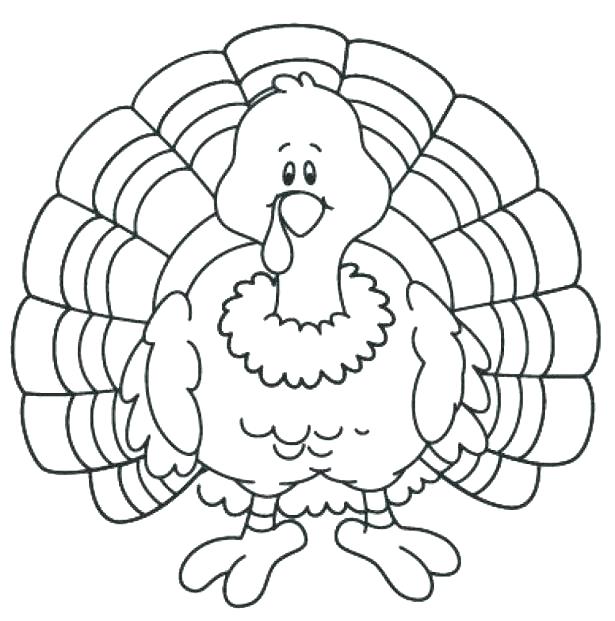 615x621 Astounding Turkey Coloring Pages Free Printable