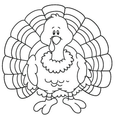 388x392 Turkey Coloring Sheets To Print Thanksgiving Turkey Coloring Pages