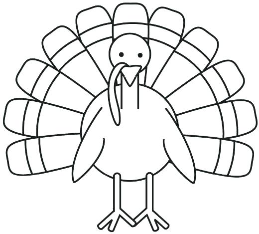 520x469 A Turkey Coloring Page Professional