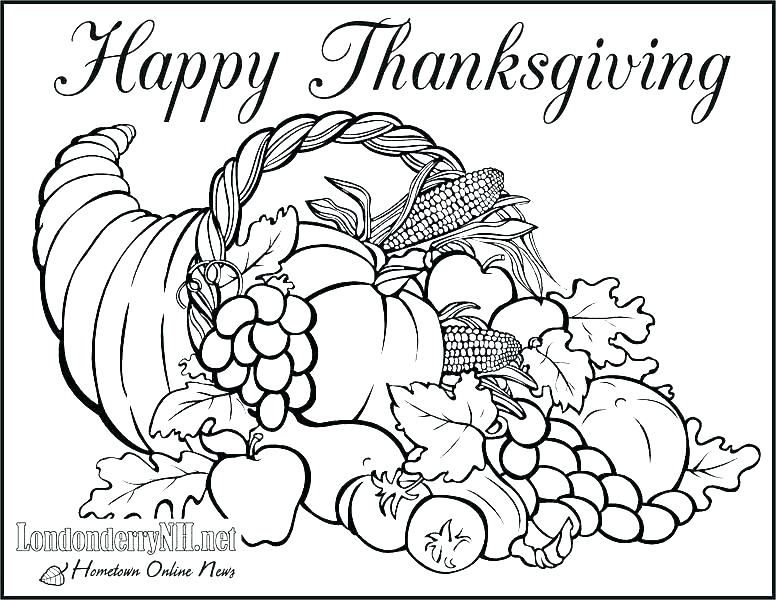 776x600 Coloring Pages Thanksgiving Dinner Icontent