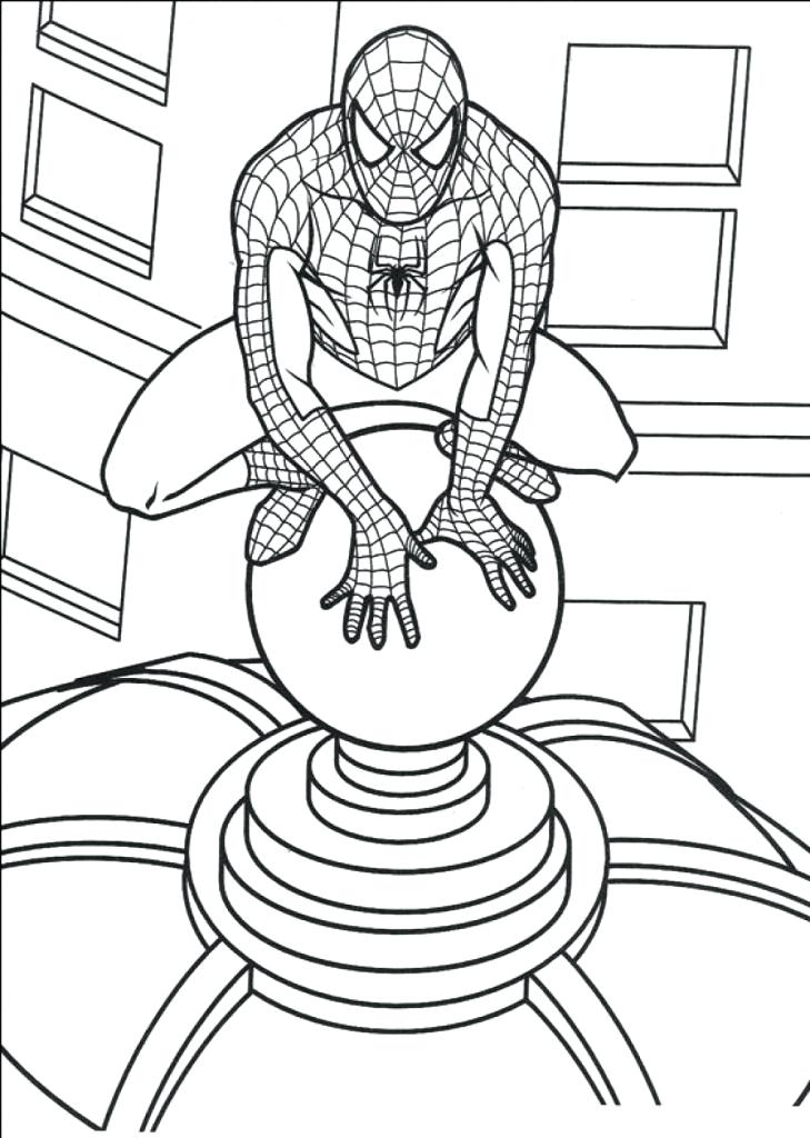 729x1024 The Amazing Spider Man Coloring Pages Online Free Printable